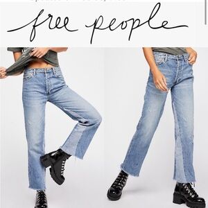 Free People Vintage Crop Straight Leg Jeans size 25